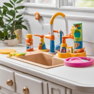 ROBOTIME Colored Sink Pretend Play Playset